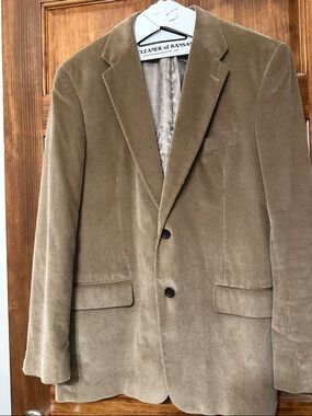 Stafford Men's Corduroy Sport Coat in Tan